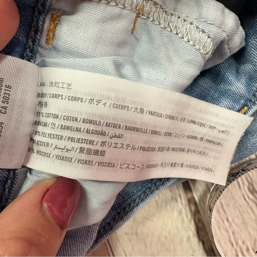 Hollister high-rise vintage flare denim Jeans jr 0R W24 casual boho festival - Picture 7 of 8